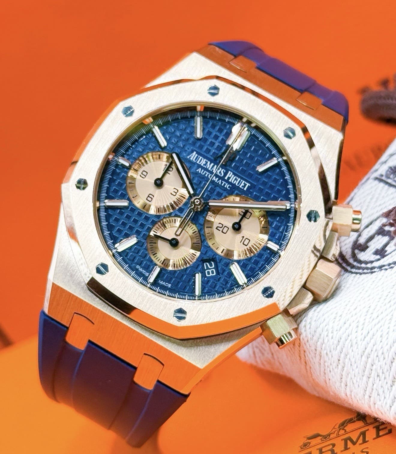 Audemars Piguet Royal Oak Offshore Blue Men's Watch - 26331OR.OO.D315CR.01