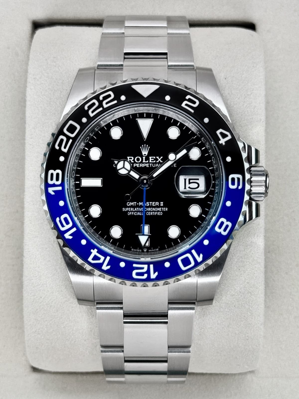 NEW 2026 Rolex GMT-Master II "Batman" 40mm 126710BLNR Oyster (NEW STYLE CARD)