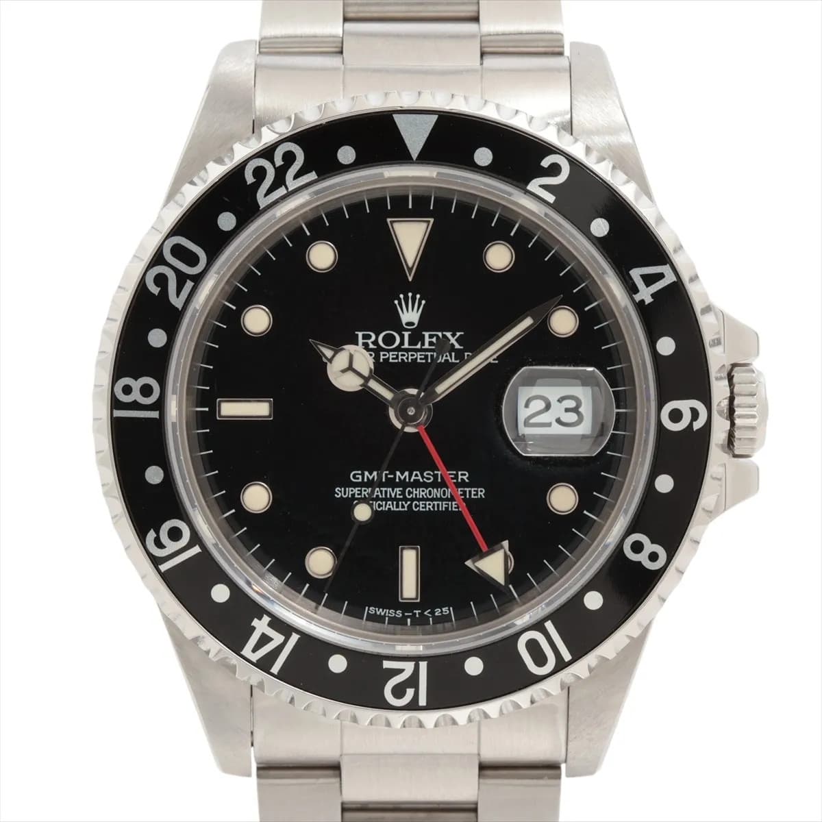 Rolex GMT Master 16700 SS SS AT black dial 1 Extra Link