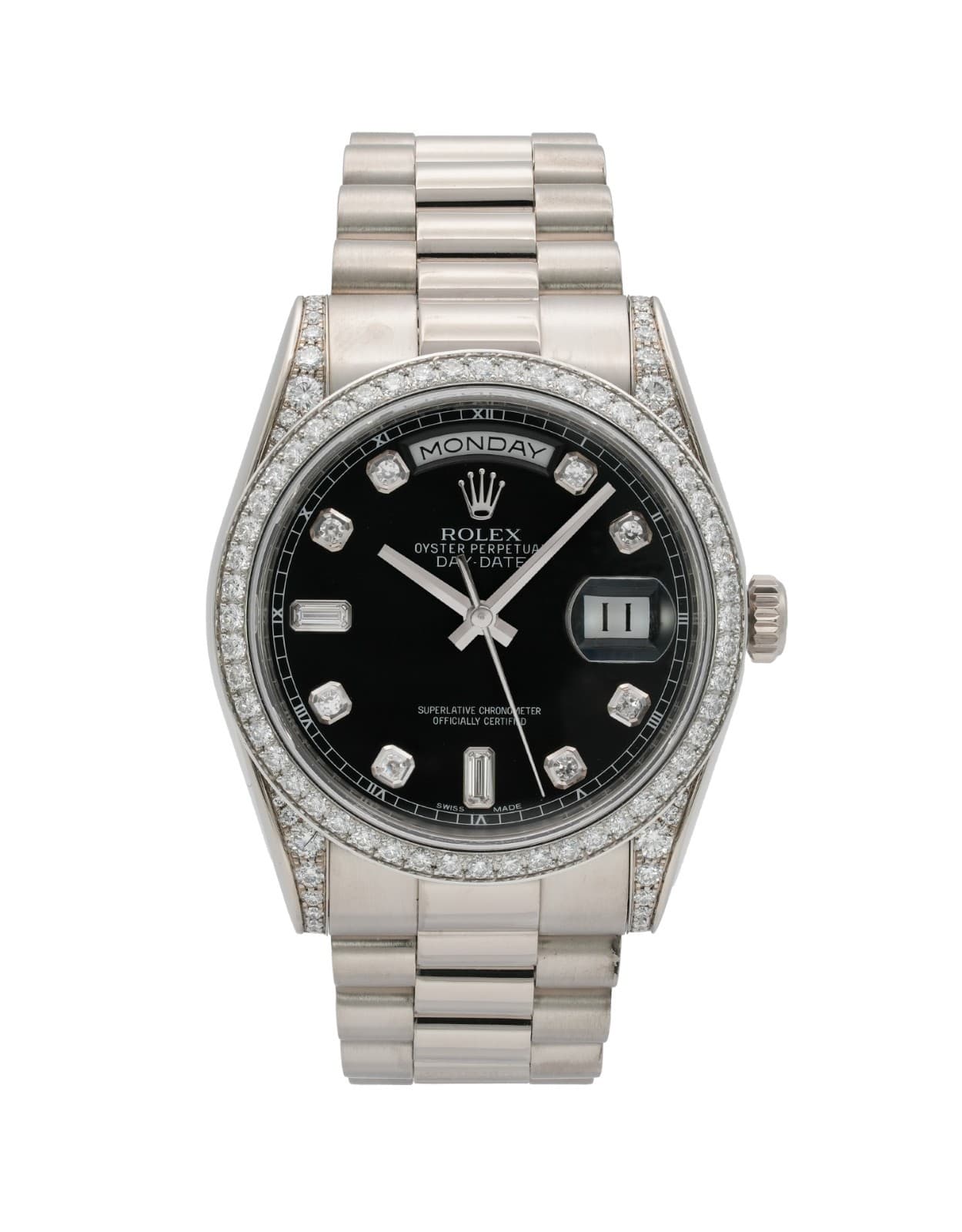 Rolex Day-Date 36 / Black Diamond Dial / 2014 / 118389