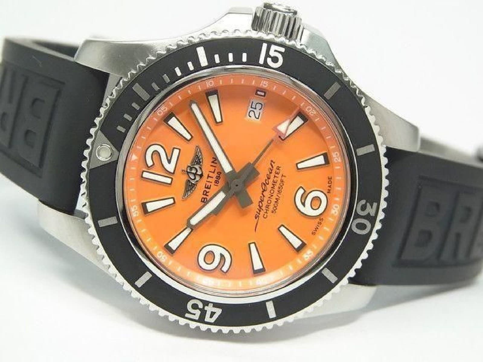 BREITLING Superocean Automatic 42 orange Dial MensA17366D71O1S2(A17366)