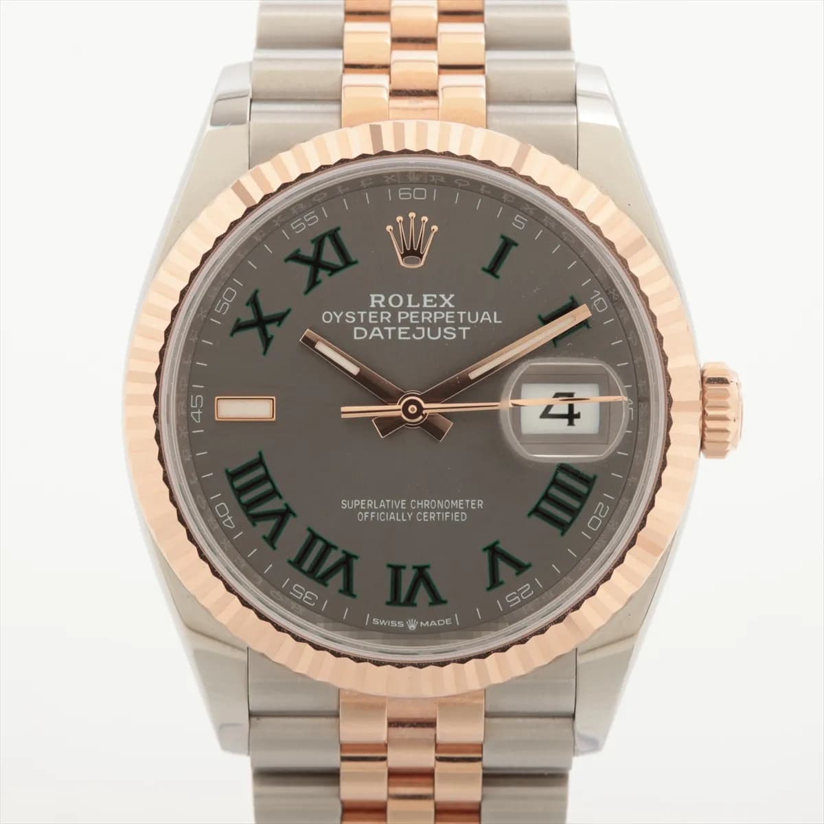 Rolex DATEJUST 36 126231 PG×SS PG×SS AT Slate dial 2 Extra Links