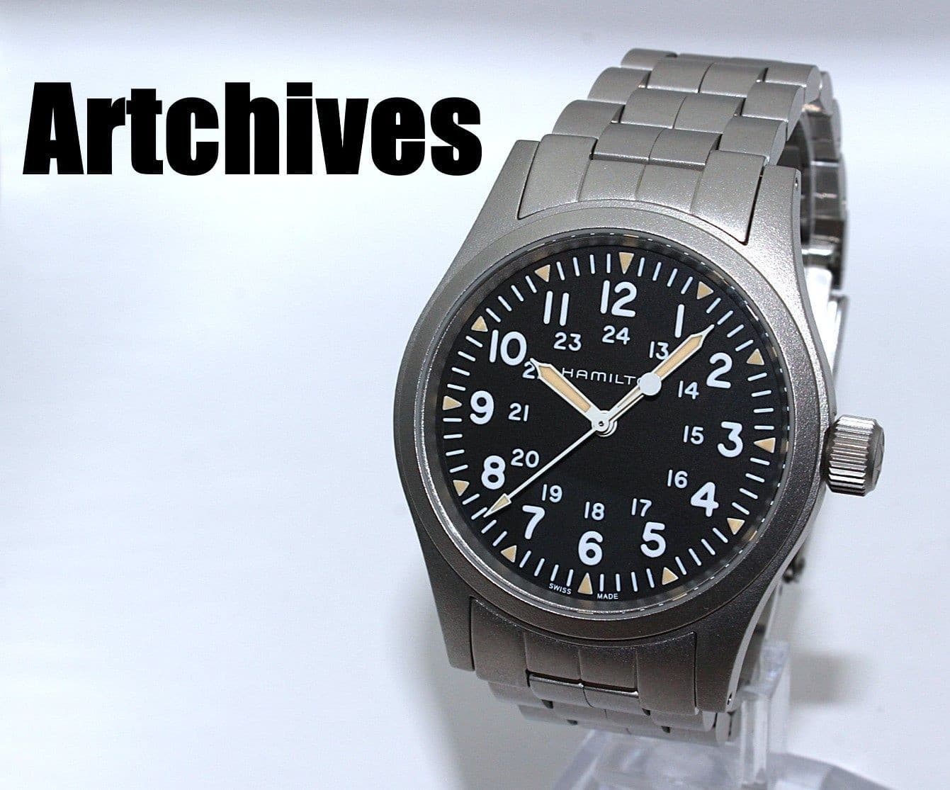 HAMILTON H69439131 Khaki Field Automatic Men's Watch Black Dial