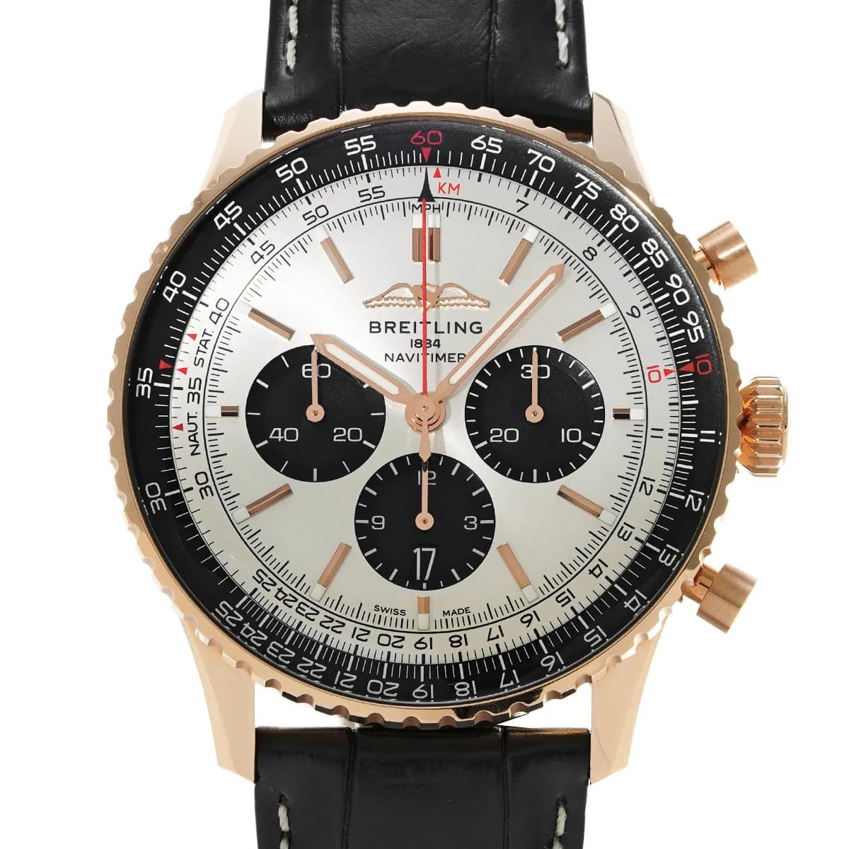 Breitling Navitimer RB0137241G1P1 ( RB0137) 46mm Silver / Black #WW7356