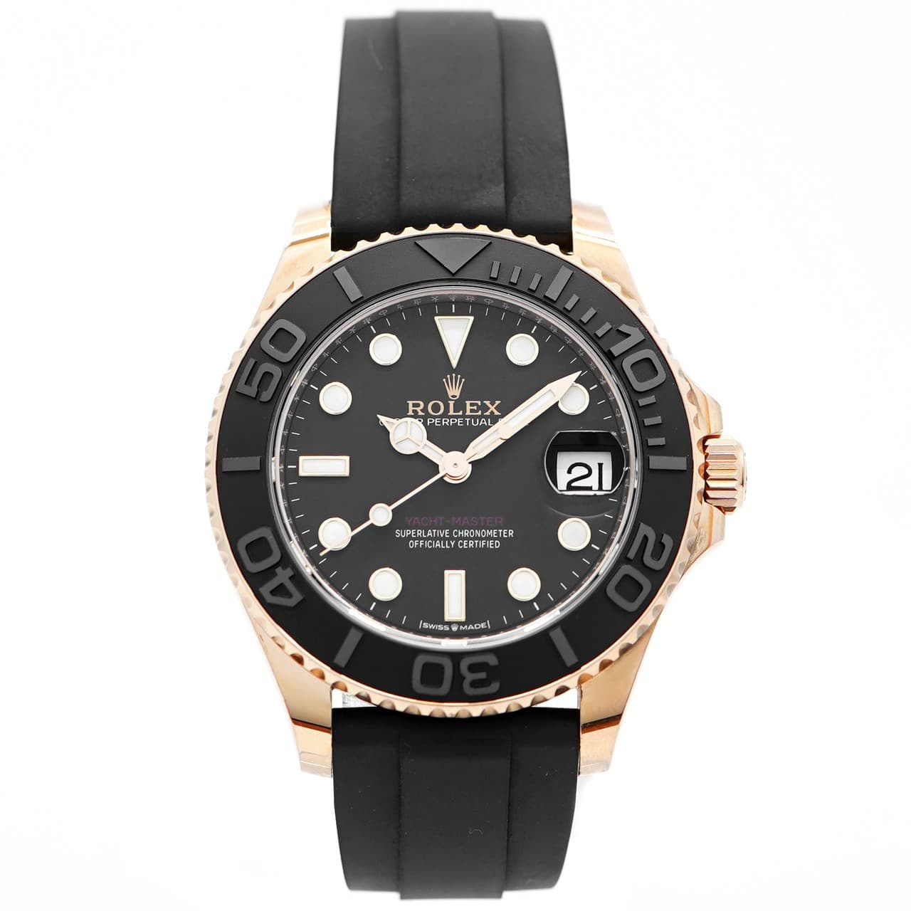 Rolex Watch Yacht-Master 37 268655 2024 - Inventory 9245 Rose Gold 37mm Rubber