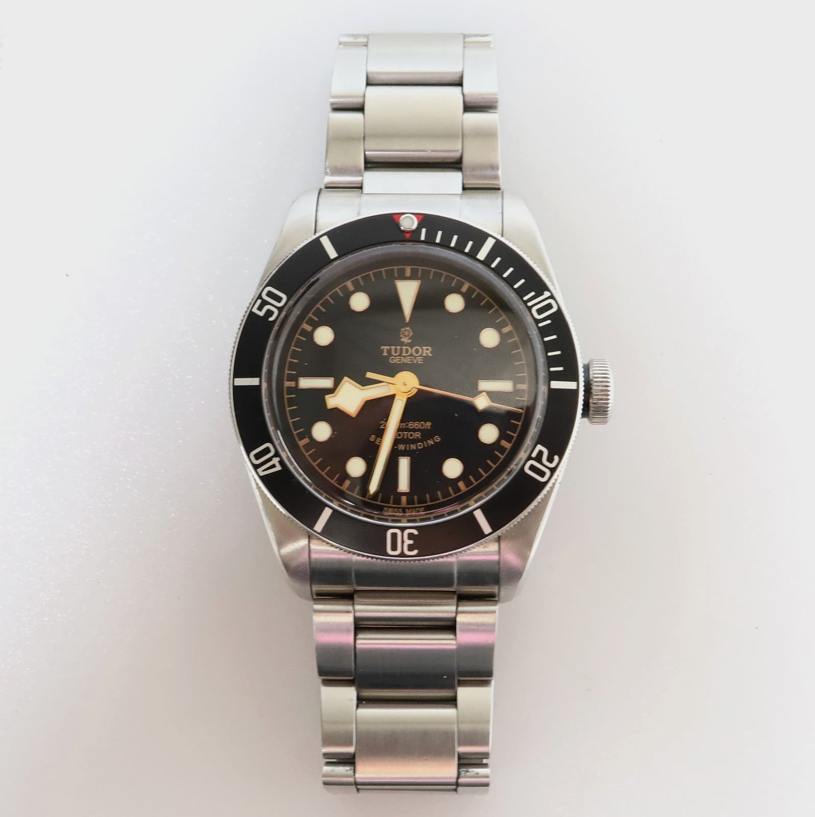 Tudor Black Bay 41mm Pink "Smiley" Dial 79220N with Box and Papers 2017
