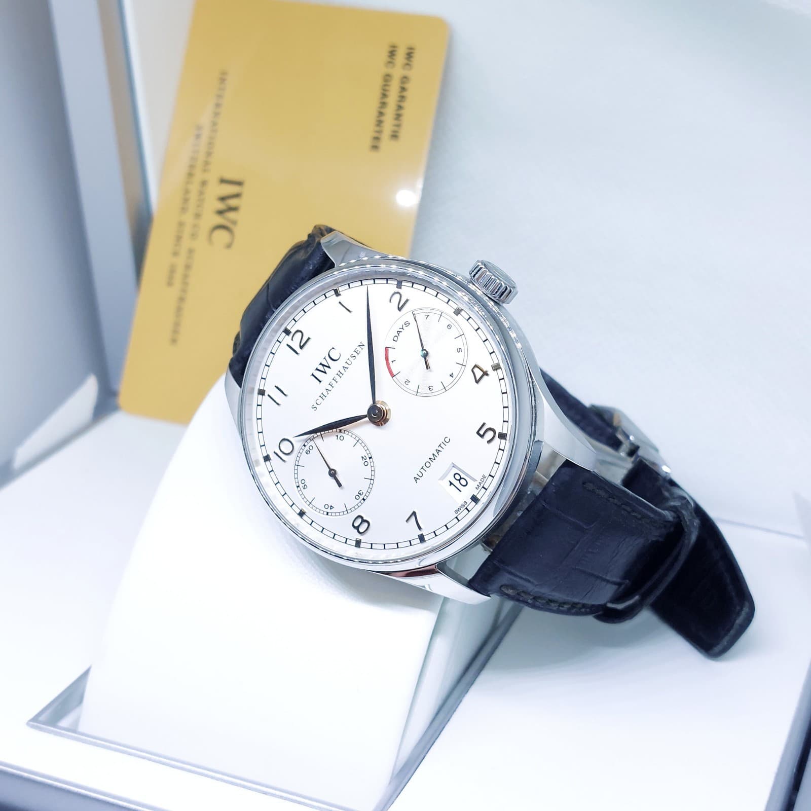 IWC 42.3mm Silver Arabic Dial 7 Days Auto Portuguese IW500114 IW5001-14 (2009)
