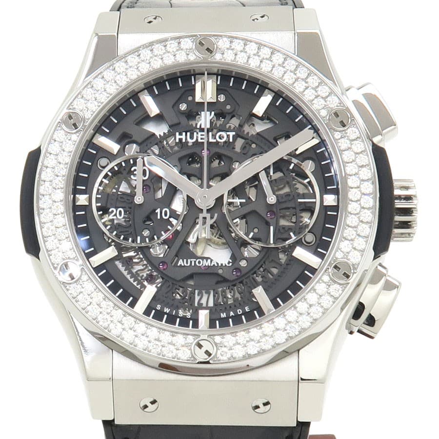 Hublot Aero Fusion Chrono Titanium Diamond 525.NX.0170.LR.1104 45mm #SNW751