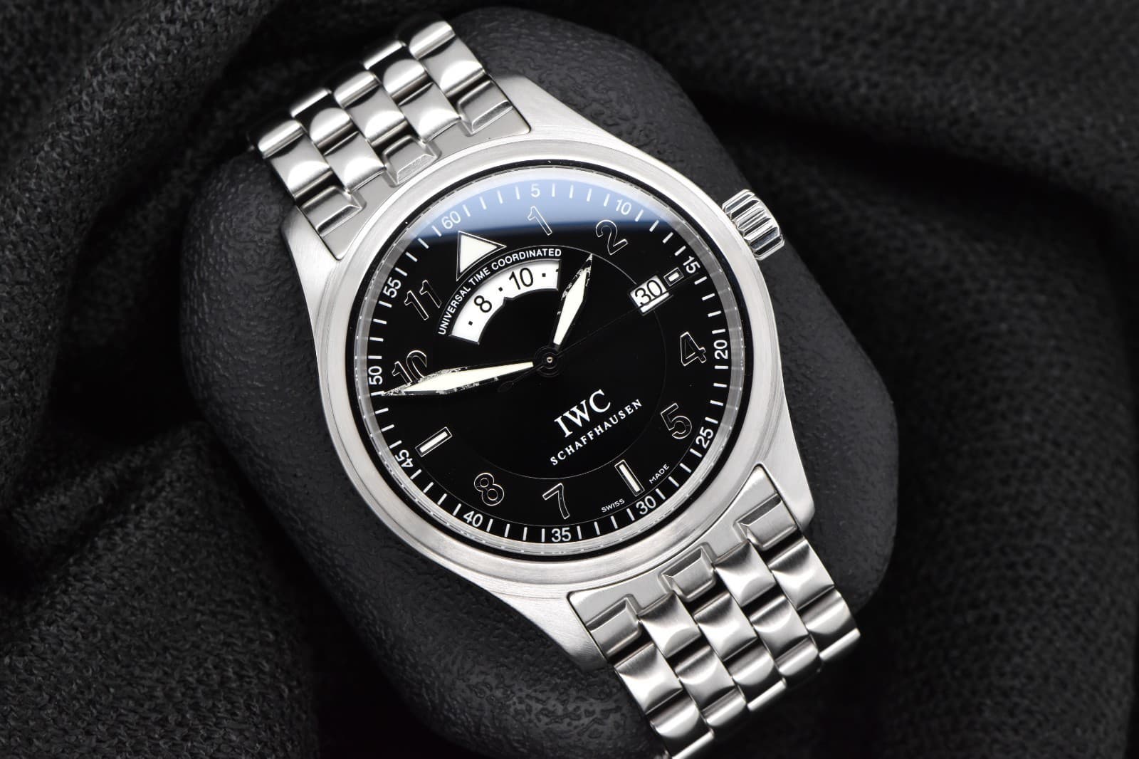 IWC Pilot's Watch Spitfire UTC 39mm Stainless Steel Black Dial IW3251-06 Watch