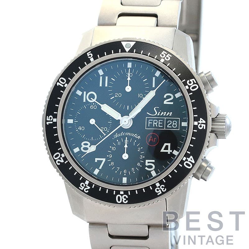 Sinn PILOT CHRONOGRAPH MODEL 103TI.AR 103.TI.AR Titanium 41mm Black Dial #BVW630