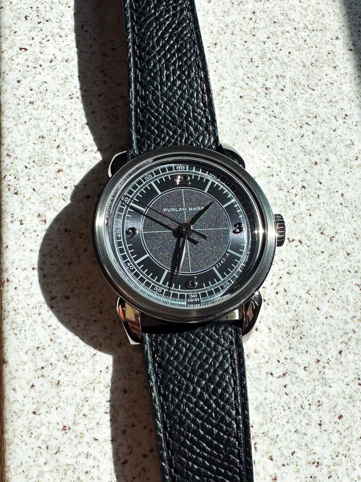 Furlan Marri Grey Sector Vintage Three Hands Swiss Watch - Full Set (Swiss Made)