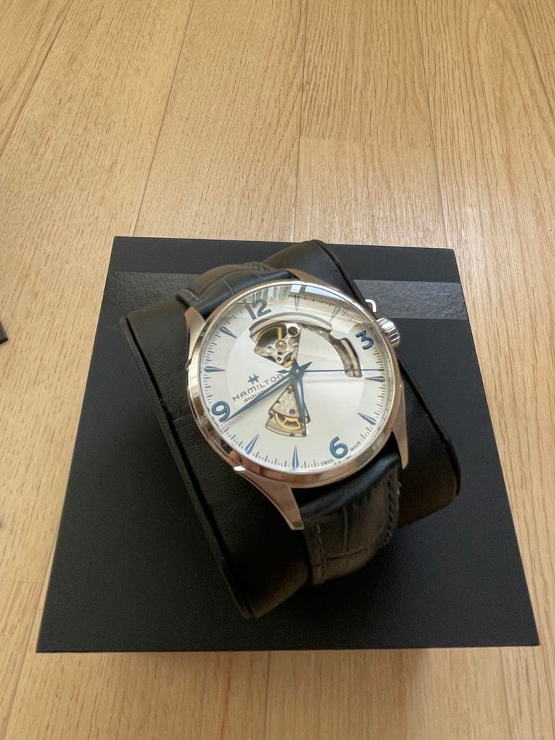 Mint Hamilton Jazzmaster Watch Silver Blue H32705651 w/ Box Warranty Auth Japan