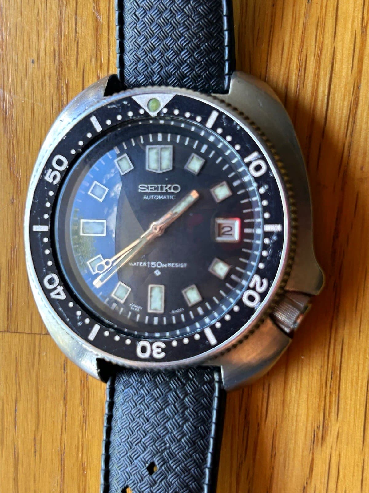 Seiko 6105-8119 great condition just serviced 6105b hacking movement