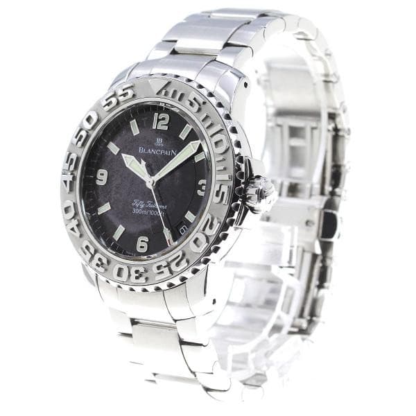 Blancpain Fifty Fathoms 2200-1130-71 40mm SS Black Dial Automatic Watch #C2723