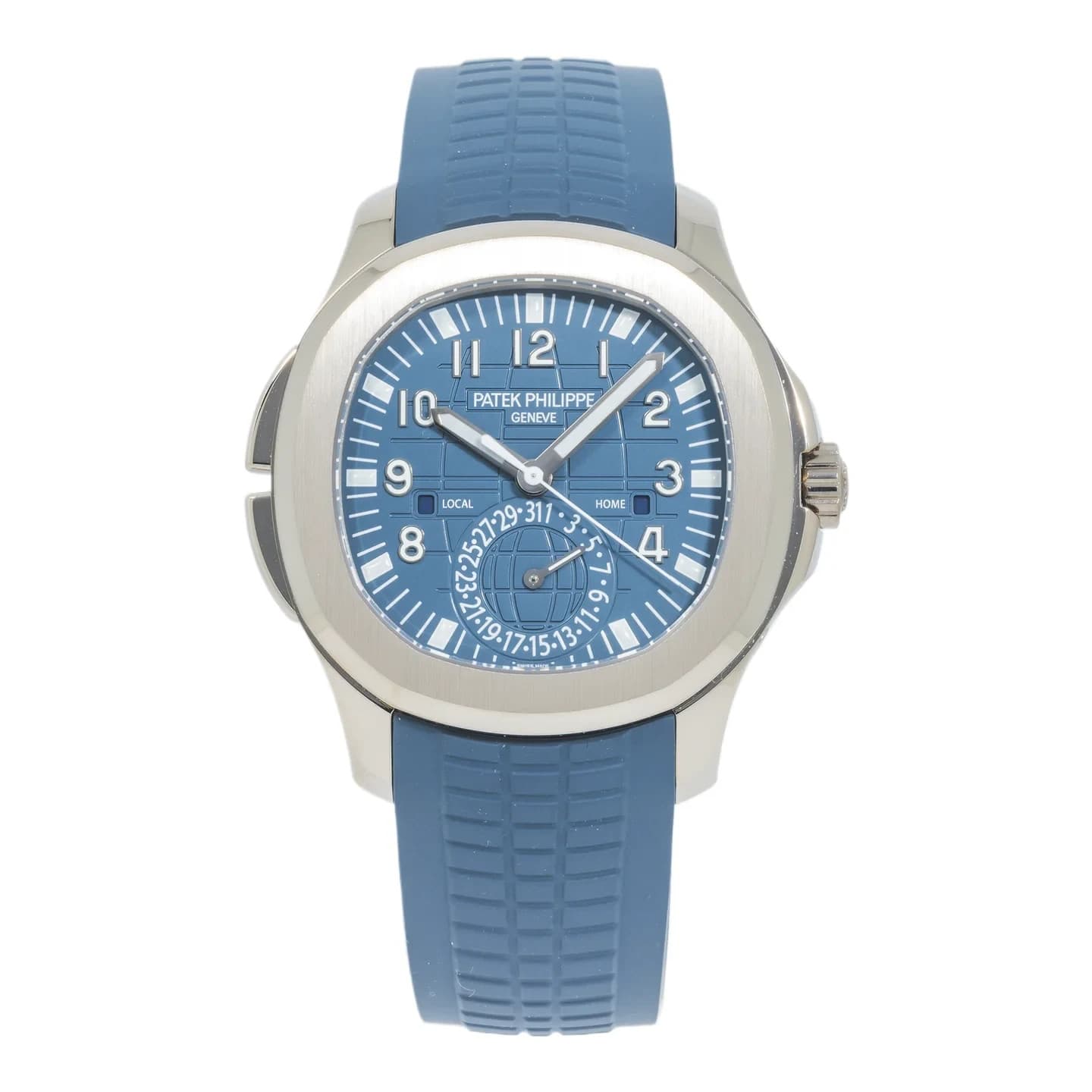 Patek Philippe Aquanaut Travel Time White Gold Blue-Gray Dial  5164G-001