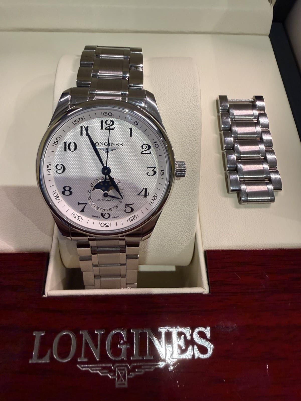  Longines Master Collection Moonphase Automatic Men's Watch 