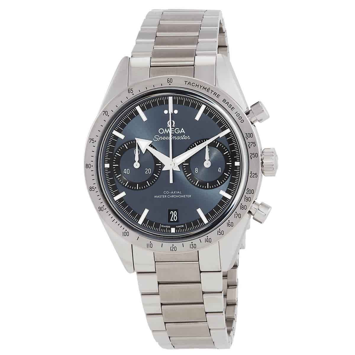 Omega Speedmaster 57 Chronograph Hand Wind Blue Dial Men's Watch