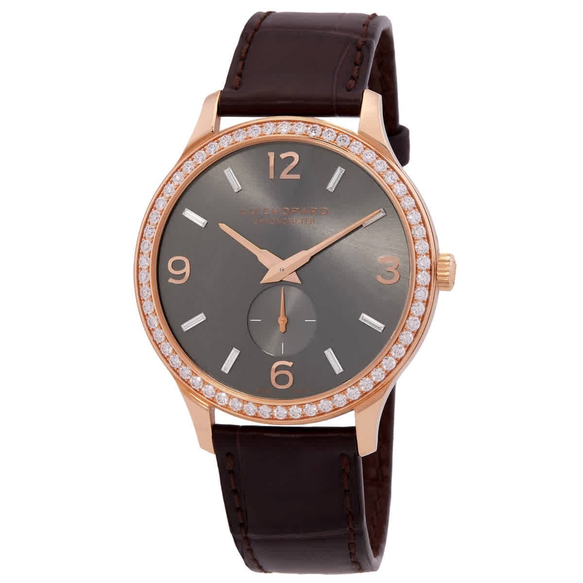 Chopard L.U.C. XPS Automatic Chronometer Diamond Gray Dial Ladies Watch