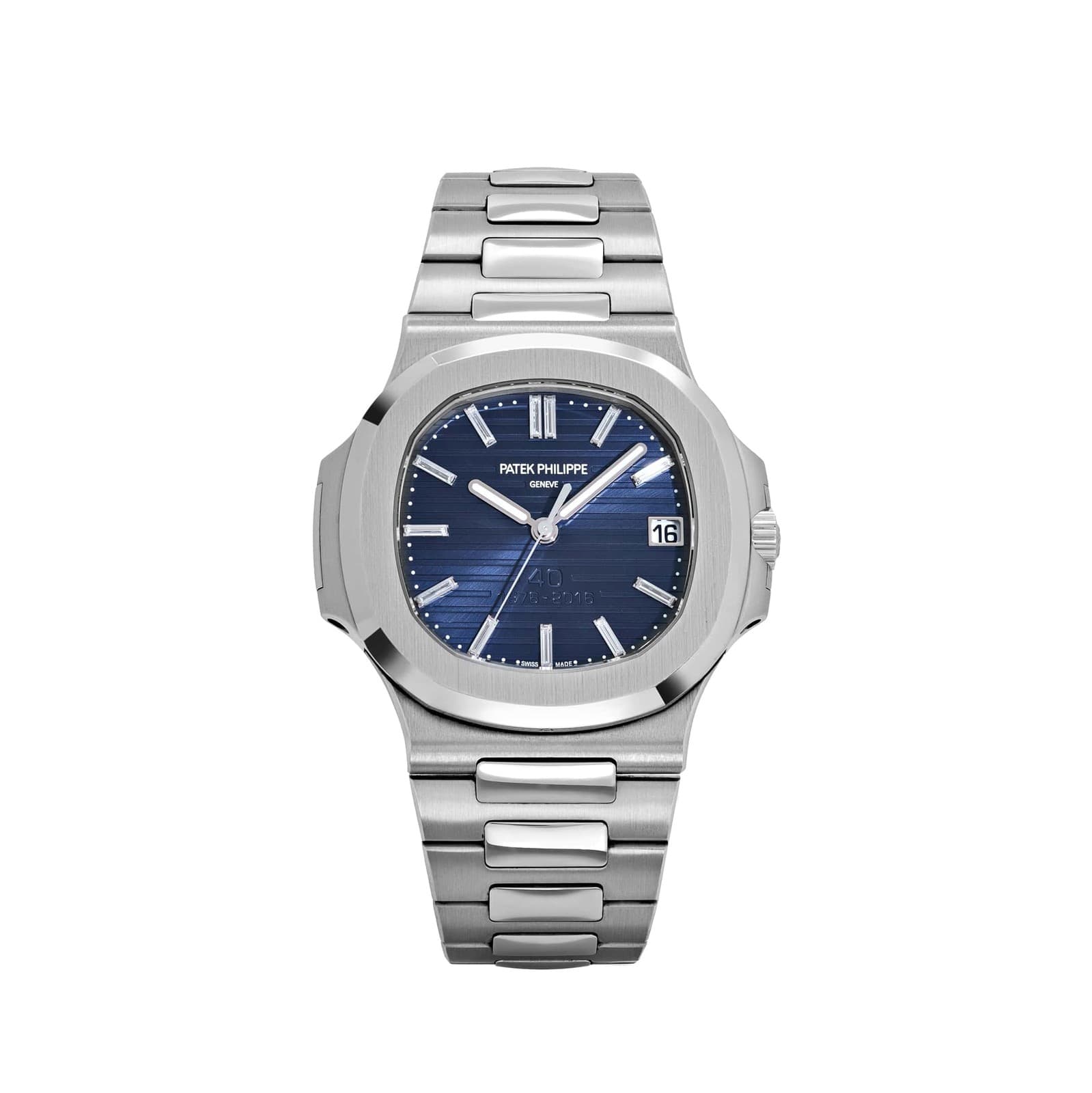 Patek Philippe Nautilus 5711/1P-001 40th Anniversary Platinum Blue Diamond