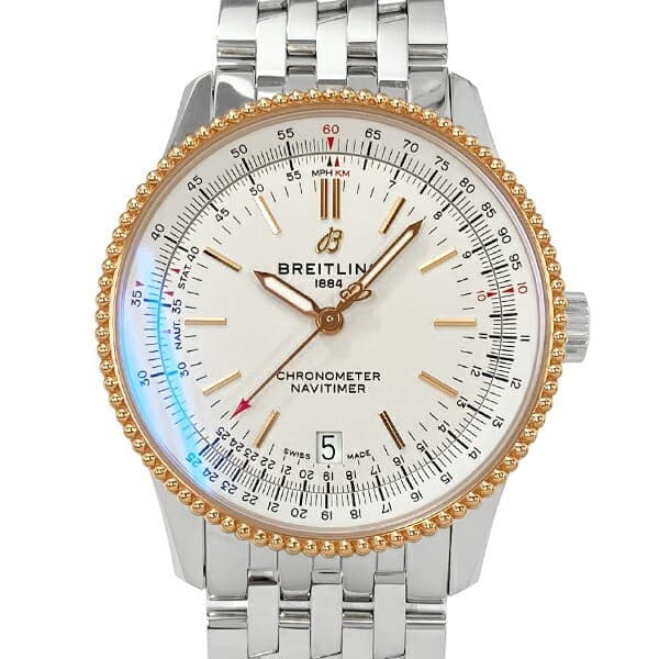 Breitling Navitimer Automatic 38 U17325211G1A1 Silver Dial 38mm Watch From Japan