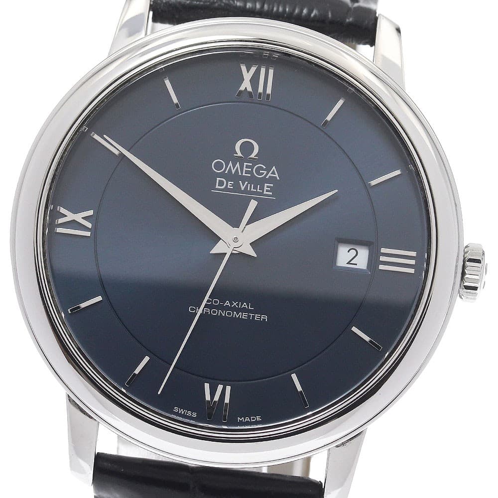 OMEGA 424.13.40.20.03.001 De Ville Prestige Date Co-Axial Automatic Japan G0810