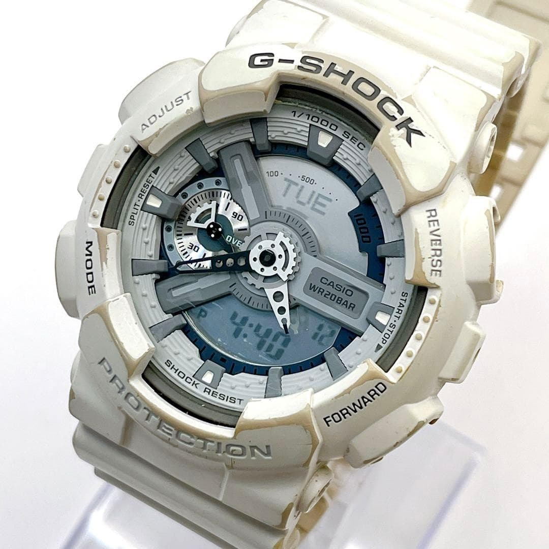 CASIO G-SHOCK GA-110C-7A 5146 Men's Watch Working White Gray Resin Sport