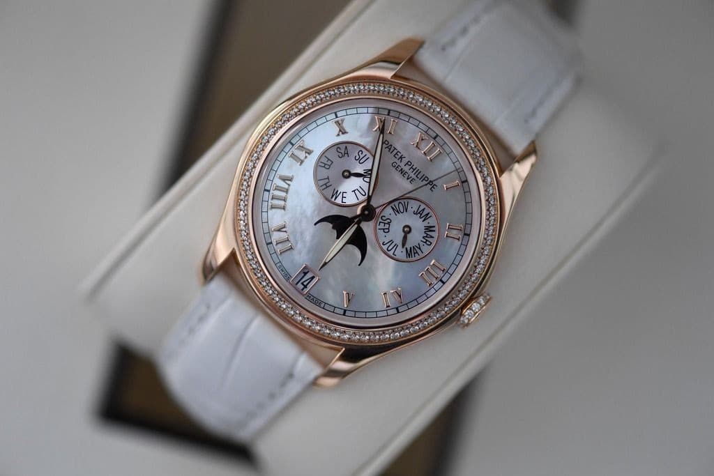 Patek Philippe 4936R Complications Ladies Annual Calendar Moonphase RG Diamond.