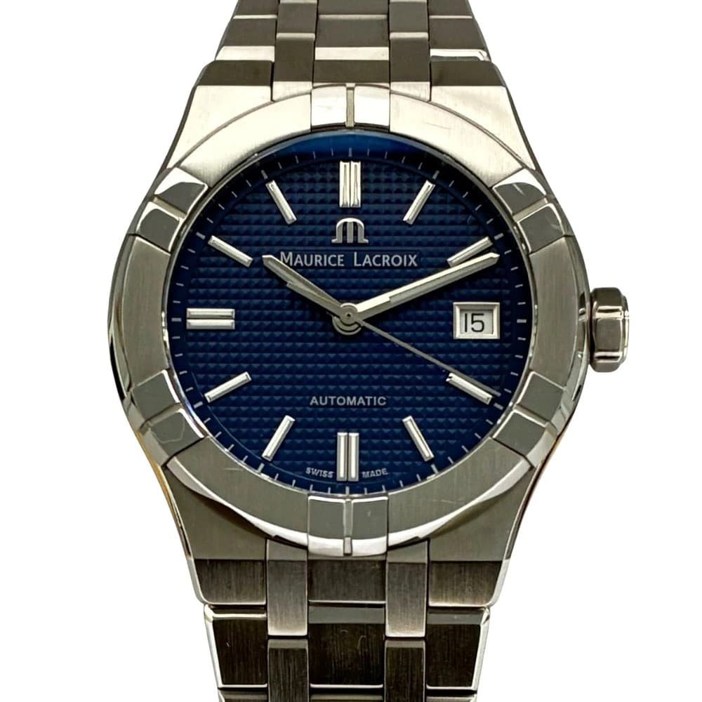 MAURICE LACROIX AIKON 39mm Automatic Blue Dial AI6007-SS002-430-1 Men's