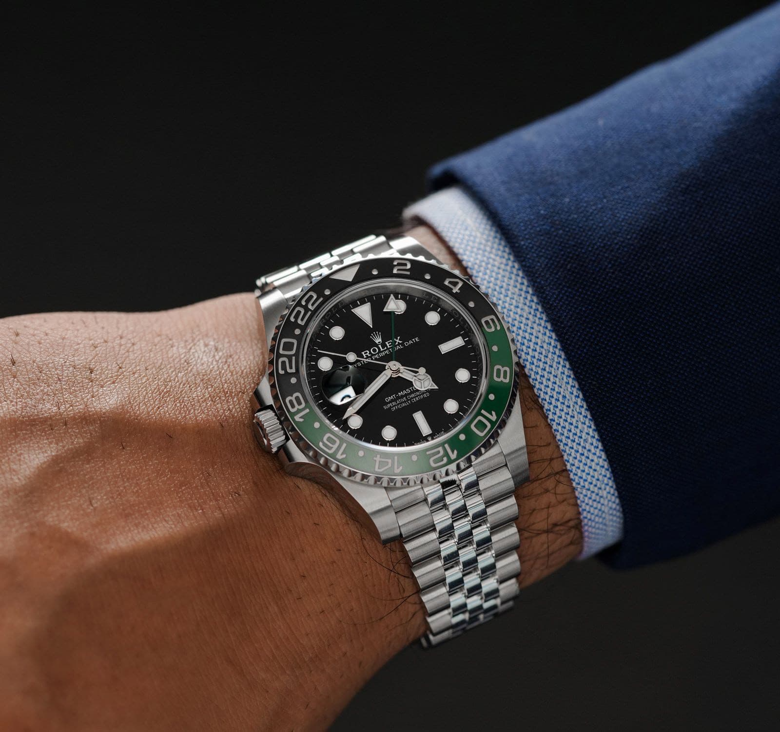 Rolex GMT Master II 40mm Sprite Jubilee Bracelet 126720VTNR