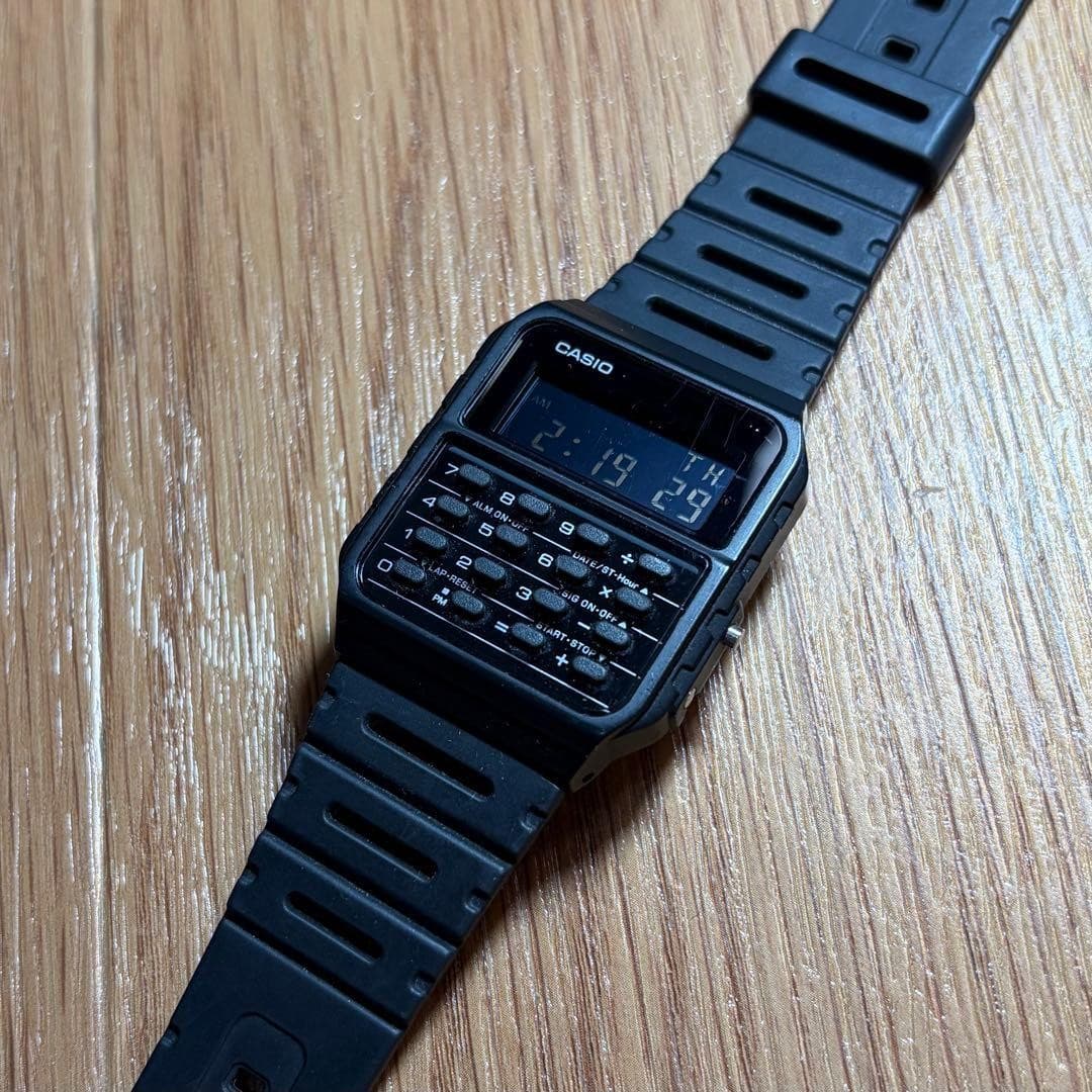 CASIO CA-53W Calculator Digital Watch, Black