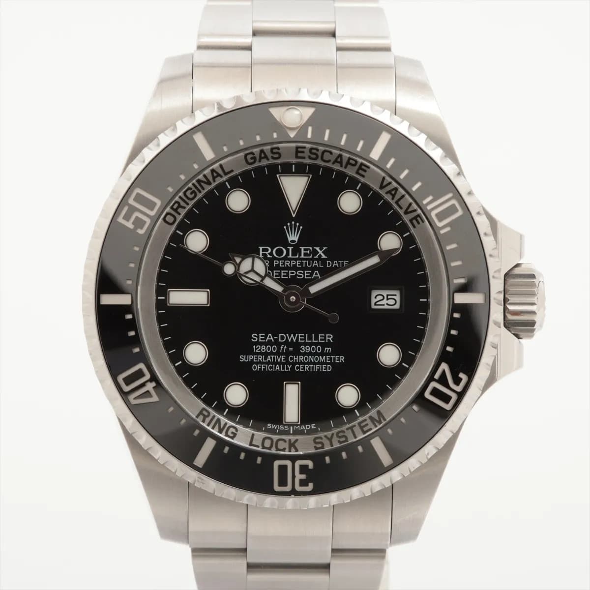 Rolex Sea-Dweller Deep Sea 116660 SS SS AT black dial 2 Extra Links
