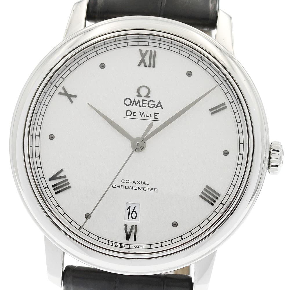 OMEGA 424.13.40.20.02.007 De Ville Prestige Co-Axial Date Automatic Japan G0824