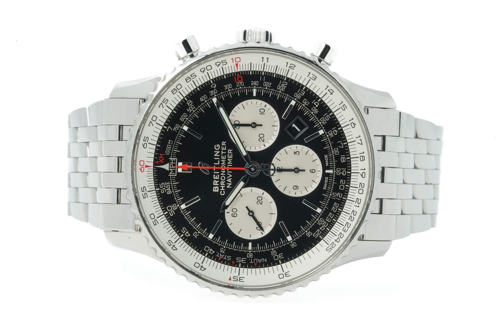 Breitling Navitimer 1 B01 Chronograph 46 AB0127211B1X1 AB01227 46mm Black Dia...