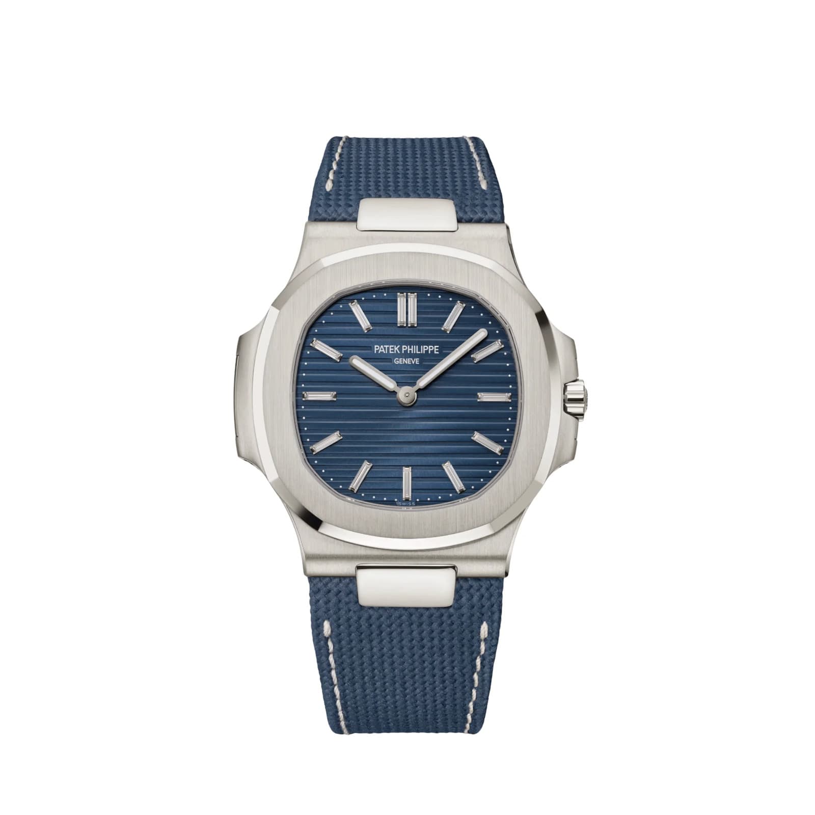 Patek Philippe Nautilus 5810G-001 '50th Anniversary' White Gold Blue Diamond