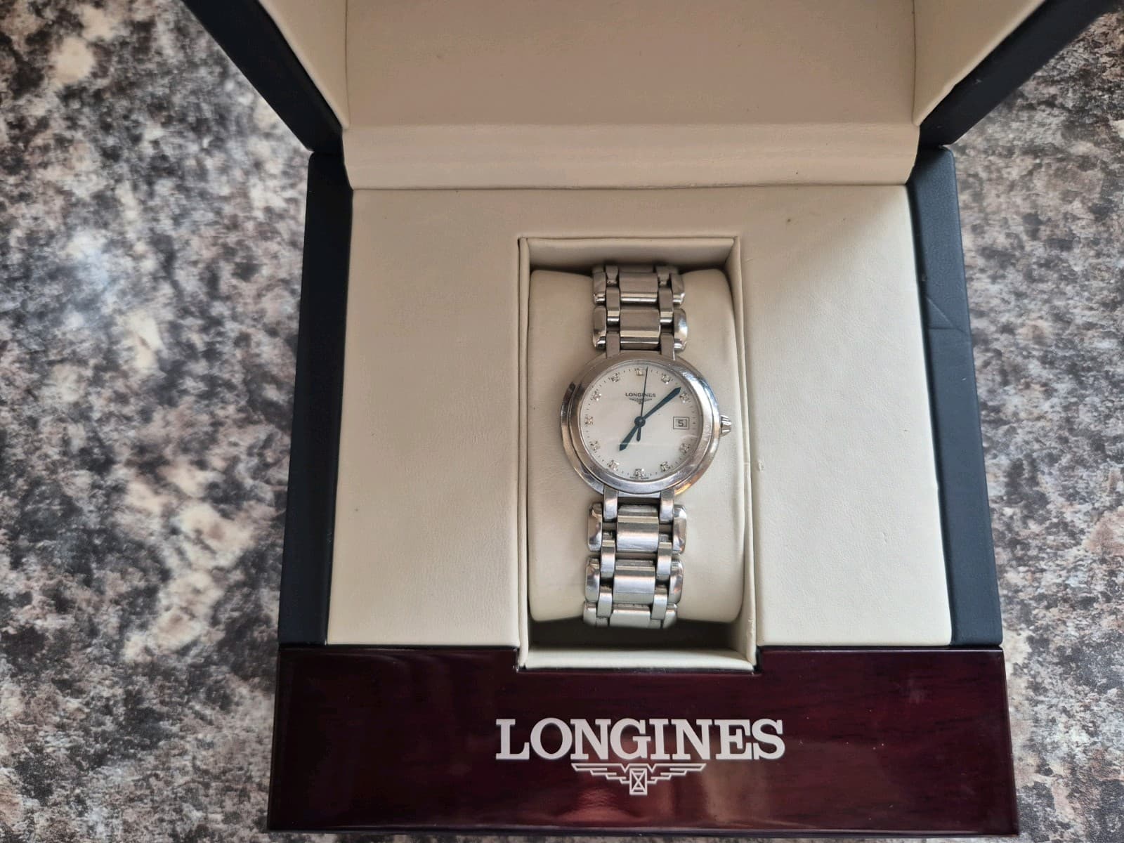 Longines PrimaLuna 30mm L8 Diamond Dial Box