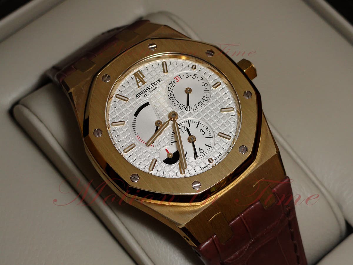 Audemars Piguet Royal Oak Dual Time Power Reserve Yellow Gold REF# 26120BA