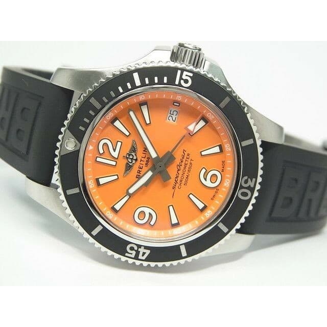 BREITLING Superocean Auto Orange Dial 42mm q54GXEhQ