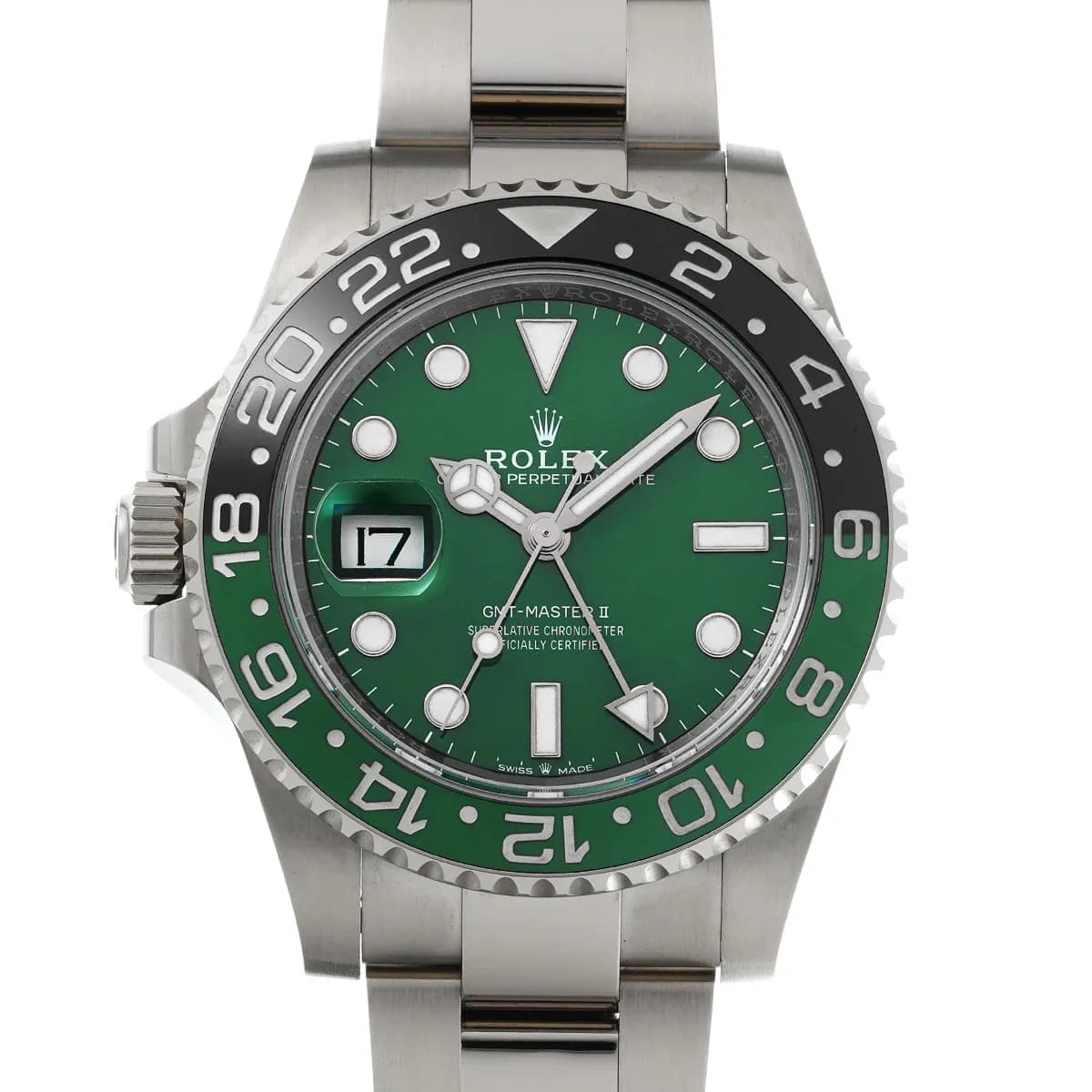 Rolex GMT-Master II 126729VTNR 40mm White Gold Green Wristwatch #WW145
