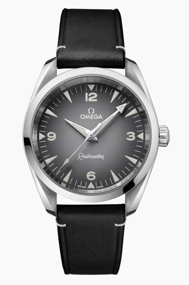 Omega Seamaster 38MM RAILMASTER Grey/Black Dial Watch 235.12.38.20.06.001 NEW
