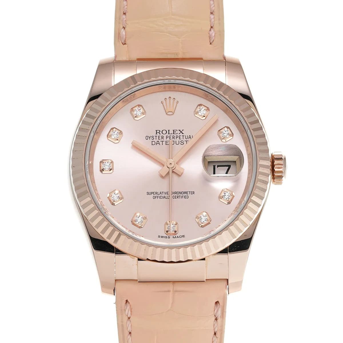 Rolex Datejust 36 116135G 36mm Pink Gold Pink Wristwatch #WW475