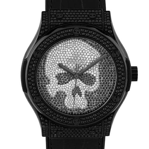 Hublot Classic Fusion Skull Black Full Pave 511.ND.9100.LR.1700.SKULL #TKW389