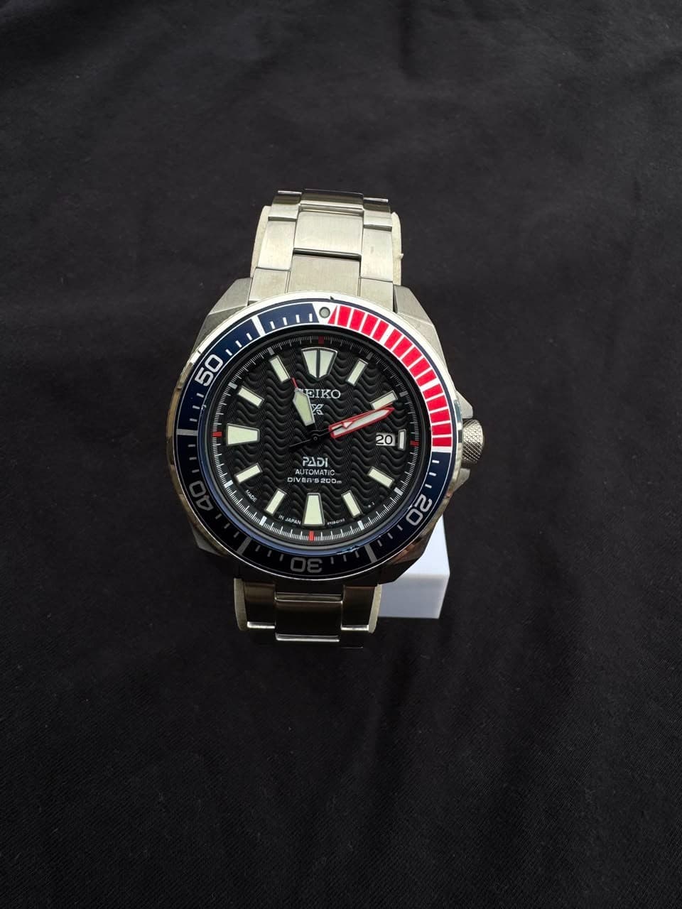 Seiko Prospex PADI Samurai Diver Japan Men's Automatic Wrist Watch