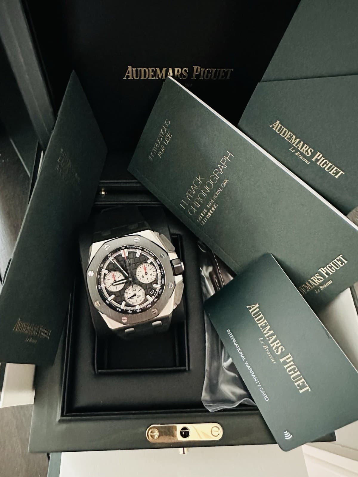 Men’s Audemars Piguet Royal Oak Offshore Watch Ref 26420SO ~ Box Papers Receipt