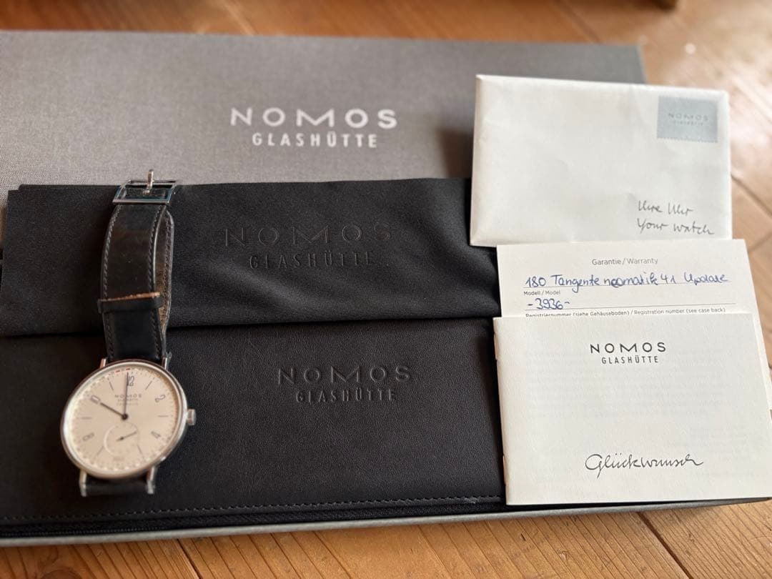 NOMOS GLASHÜTTE Tangent Neomatic 41 Update Model No. 180 Purchased in 2021