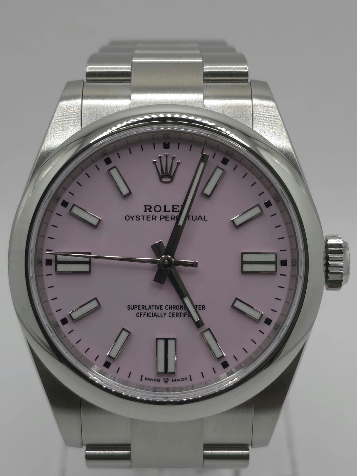 2026 Rolex Oyster Perpetual 134300 Pink Dial on Oyster Complete