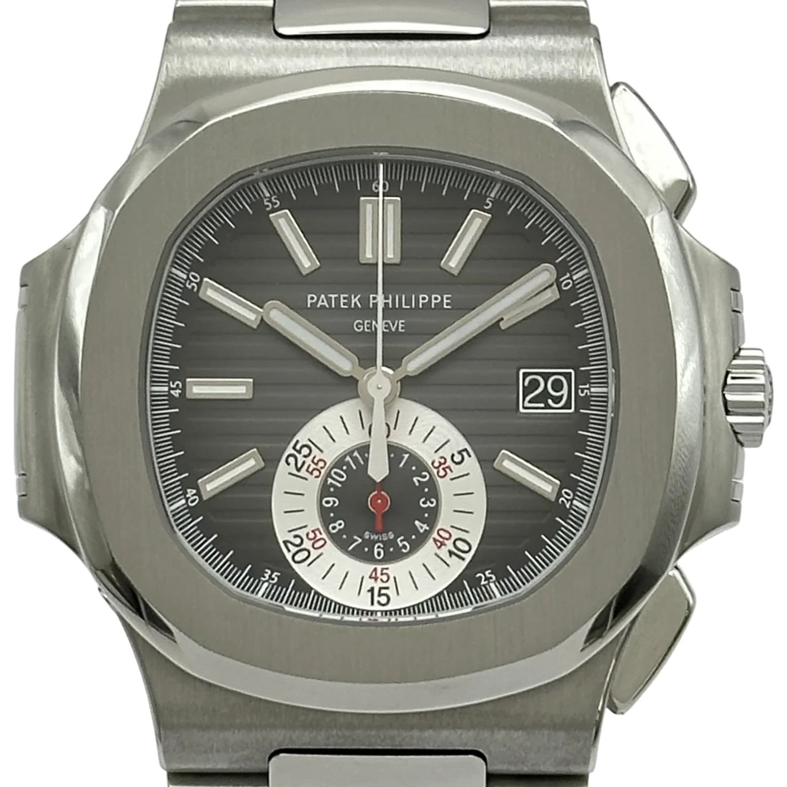 Patek Philippe Nautilus Chronograph 5980 1a-014 Black Stainless Steel Used