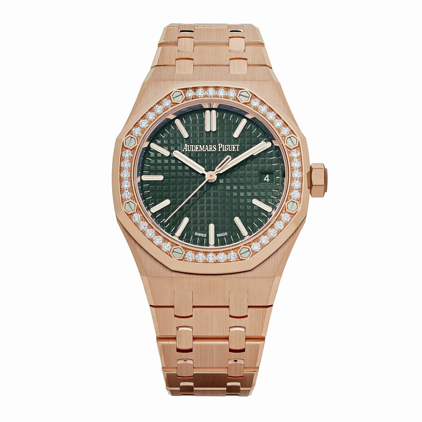 Audemars Piguet Royal Oak 15551OR.ZZ.1356OR.06  Selfwinding Rose Gold Khaki