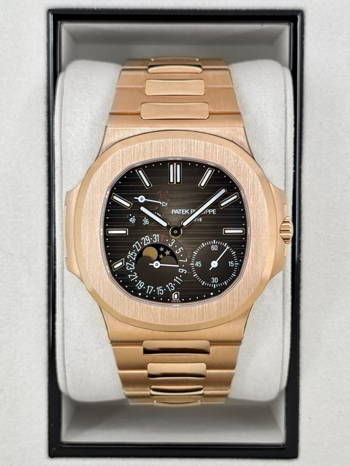 NEW 2026 Patek Philippe Nautilus 40mm 5712/1R Rose Gold Brown Dial