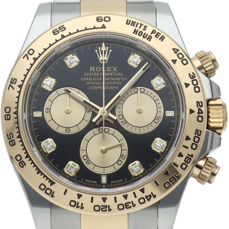 ROLEX Cosmograph Daytona Watch 8P Diamond 126503G K18YG/Stainless Steel mens...