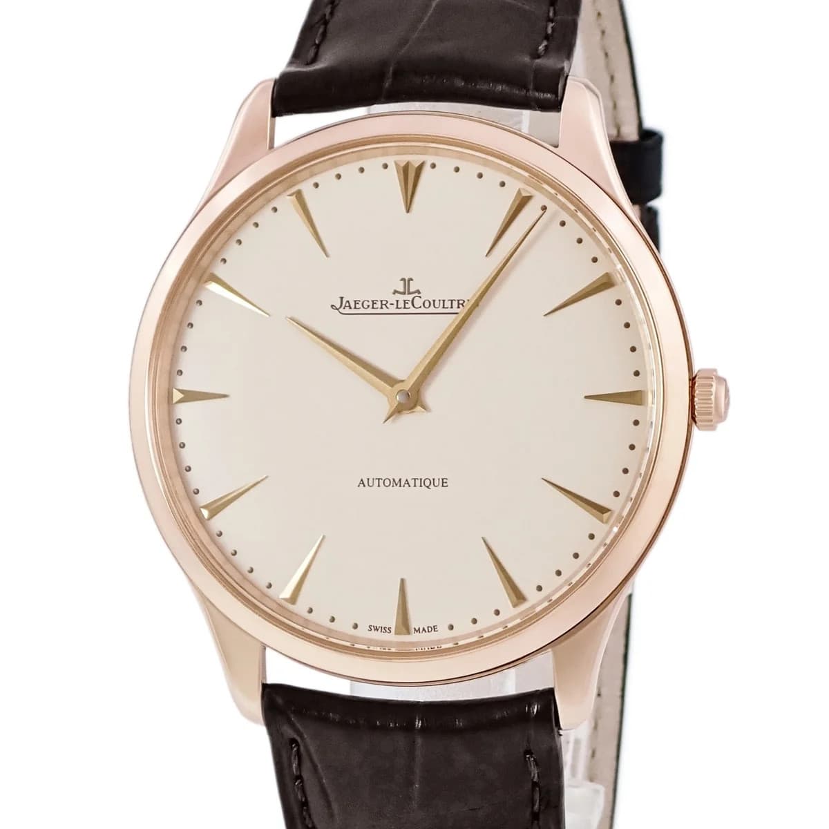 JAEGER LECOULTRE Ultra Slim Q1332511 170.2.37 18K Pink Gold 41mm #HDW877